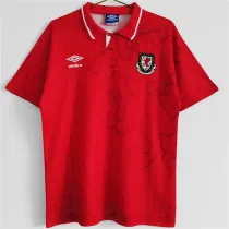 1992-1994 Wales home Retro Jersey Thailand Quality