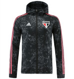 21-22 Sao Paulo (black) Windbreaker Soccer Jacket