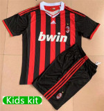 Kids kit 09-10 AC Milan home (Retro Jersey) Thailand Quality