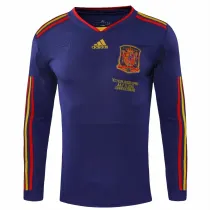 2010 Spain Away (Long sleeve) Retro Jersey Thailand Quality