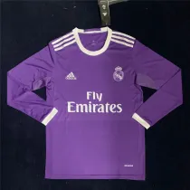 Long sleeve 16-17 Real Madrid Away Retro Jersey Thailand Quality