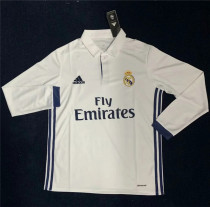 Long sleeve 16-17 Real Madrid home Retro Jersey Thailand Quality