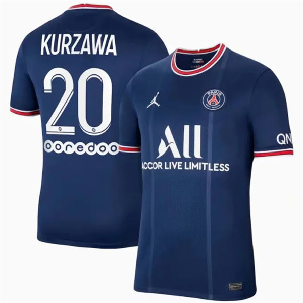 KURZAWA  20# 21-22 Paris Saint-Germain home Fans Version Thailand Quality