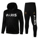 21-22 Paris Saint-Germain (black) Jacket and cap set training suit Thailand Qualit