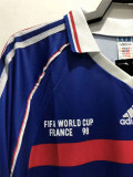 Long sleeve Jersey 1998 France home (Champion ) Retro Jersey Thailand Quality