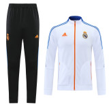 21-22 Real Madrid (White) Jacket Adult Sweater tracksuit set