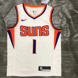 Phoenix Suns 太阳队 白色 1号 布克