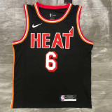 Miami Heat 18赛季 热火队 复古之夜 黑色 6号 詹姆斯