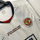 UEFA version 08-09 Manchester United Away ( Long sleeve) Retro Jersey Thailand Quality