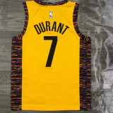Brooklyn Nets 篮网队 纪念版 黄色迷彩 7号 杜兰特