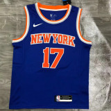 New York Knicks 尼克斯队 蓝色 17号 林书豪