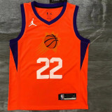 Phoenix Suns 21赛季 太阳队 Jordan主题 橙色 22号 艾顿