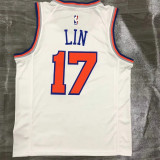 New York Knicks 尼克斯队 白色 17号 林书豪