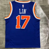 New York Knicks 尼克斯队 蓝色 17号 林书豪