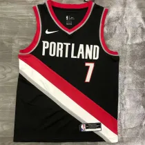 Portland Trail Blazers 21赛季 开拓者 黑色 7号 罗伊