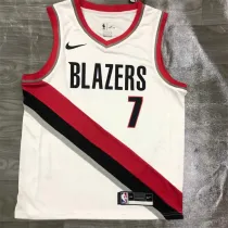 Portland Trail Blazers 21赛季 开拓者 主场 白色 7号 罗伊