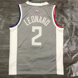 Los Angeles Clippers 21赛季 快船队 奖励版 灰色 2号 伦纳德
