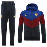 21-22 Barcelona (bright blue) Jacket and cap set training suit Thailand Qualit