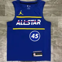 NBA All-Star Game 21赛季 全明星 蓝色 45号 米切尔