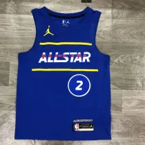 NBA All-Star Game 21赛季 全明星 蓝色 2号 莱昂纳德