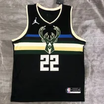 Milwaukee Bucks 21赛季雄鹿队Jordan 主题版球衣 22号 米德尔顿
