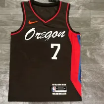 Portland Trail Blazers 21赛季 开拓者 城市版 咖啡色7号 布兰登.罗伊