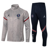21-22 Paris Saint-Germain (Jordan grey) Jacket Sweater tracksuit set