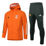 21-22 Manchester United (orange) Windbreaker Soccer Jacket Training Suit