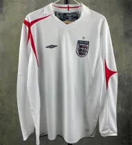 Long sleeve 2006 England home Retro Jersey Thailand Quality