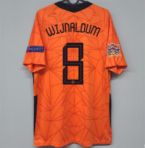 WIJNALDUM 8# 2021 Netherlands home Fans Version Thailand Quality