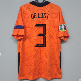 DE LIGT 3# 2021 Netherlands home Fans Version Thailand Quality