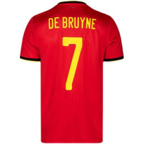 DE BRUYNE 7# 2020 Belgium home Fans Version Thailand Quality