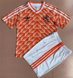1988 Netherlands home (Retro Jersey) Set.Jersey & Short High Quality