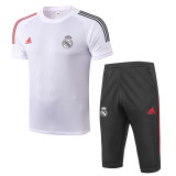 21-22 Real Madrid (cropped trousers) Set.Jersey & Short High Quality