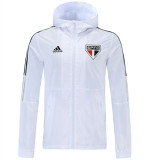 21-22 Sao Paulo (White) Windbreaker Soccer Jacket