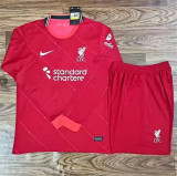 Long sleeve 21-22 Liverpool home Set.Jersey & Short High Quality