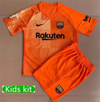 Kids kit 21-22 FC Barcelona (Goalkeeper) Thailand Quality