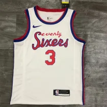 Philadelphia 76ers 21赛季 76人队 草写复古限定 3号 艾佛森