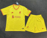 21-22 Liverpool Third Away Set.Jersey & Short High Quality