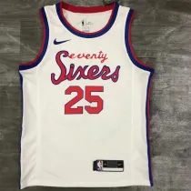 Philadelphia 76ers 21赛季 76人队 草写复古限定 25号 本.西蒙斯