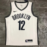 Brooklyn Nets 篮网队V领 白色 12号 乔.哈里斯