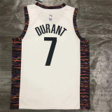 Brooklyn Nets 20赛季篮网队 城市版（迷彩）白色 7号杜兰特