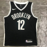 Brooklyn Nets 篮网队V领 黑色 12号 乔.哈里斯