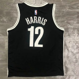 Brooklyn Nets 篮网队V领 黑色 12号 乔.哈里斯