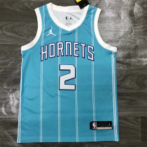 Charlotte Hornets 20赛季黄蜂队 蓝色 2号 ”三球