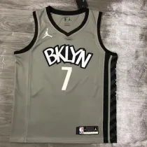 Brooklyn Nets 21赛季篮网队JORDAN主题灰色球衣 7号 杜兰特