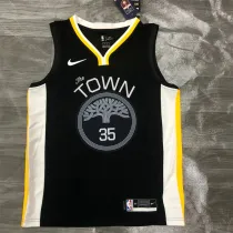 Golden State Warriors 19赛季勇士队 黑色V领城市版 35号 杜兰特