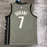 Brooklyn Nets 21赛季篮网队JORDAN主题灰色球衣 7号 杜兰特