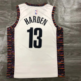 Brooklyn Nets 20赛季篮网队城市版 白色 13号 哈登
