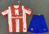 21-22 Atletico Madrid home Set.Jersey & Short High Quality
